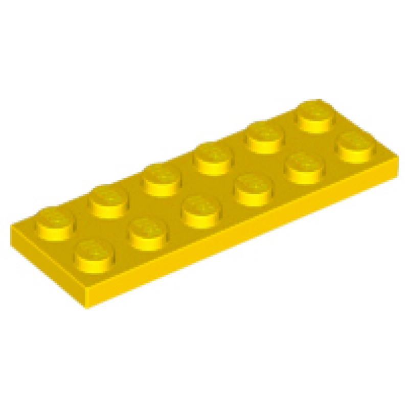 Plaat 2x6 Yellow